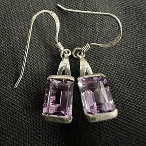 Reeds Sterling and Amethyst earrings